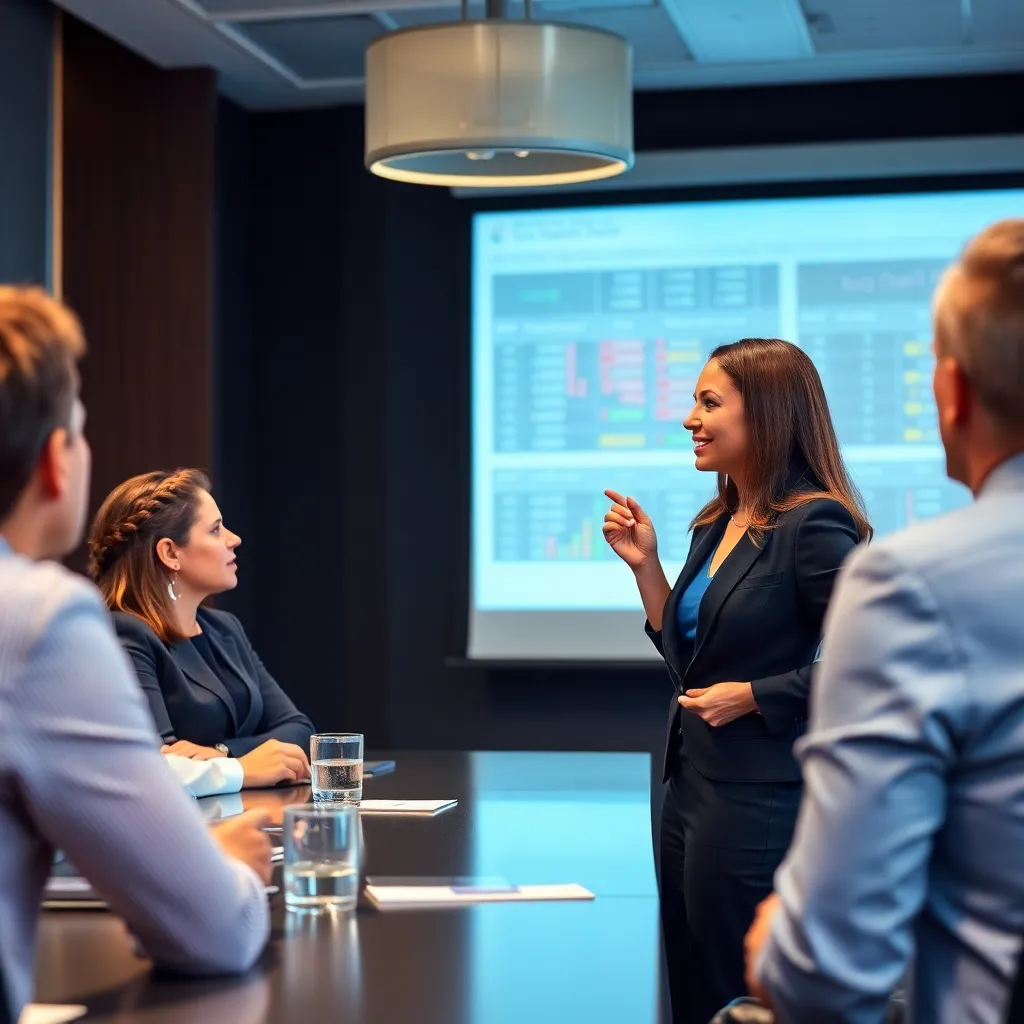 Professionele presentatie voor directieleden