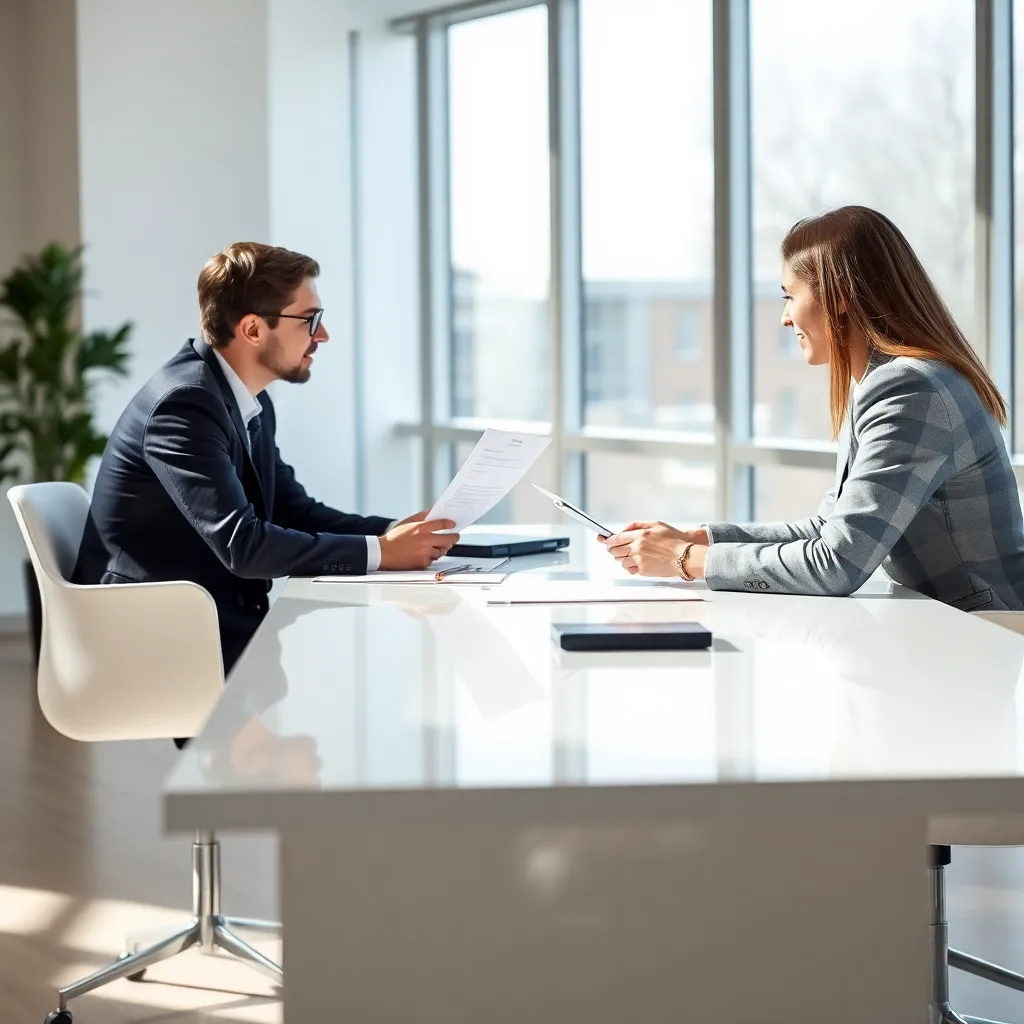 Professional die een online cursus volgt op laptop